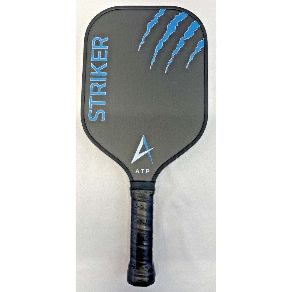 ATP Striker Pickleball Paddle Raw Carbon Fiber Composite Blue Black New